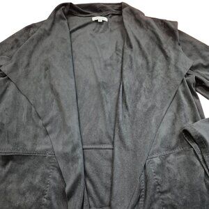 Max Studio open front sueded feel cardigan